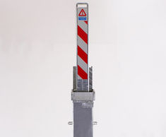 Square RetractaPost-GL 500 - galvanised retractable post