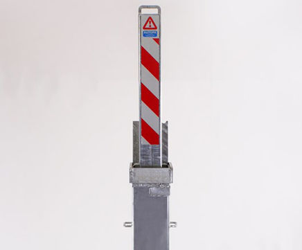 Square RetractaPost-GL 500 - galvanised retractable post