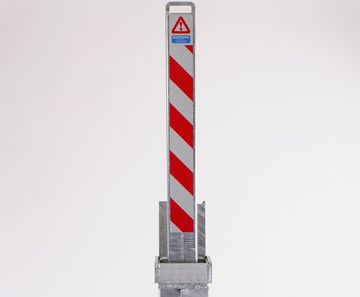 Square RetractaPost-GL 745 - galvanised retractable post