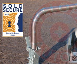 Sold Secure removable hoop barriers for car parks