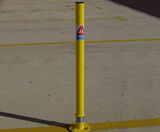 Sprung Boundary Post - steel parking space marker with spring base - on this page