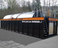 Bunded steel hire tank for fuel storage