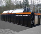 Bunded steel hire tank for fuel storage