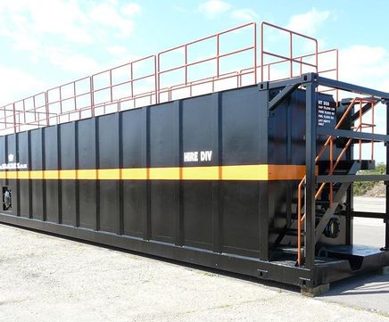 European specification steel hire tank