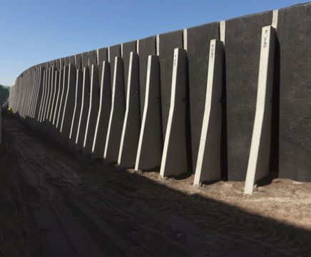 TechWall™ - concrete retaining wall with full-height facing units