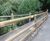 Timber pedestrian and cycle guardrail for Lancing College, West Sussex 2