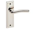 Nevada lever door handle on backplate