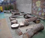 Naturally durable timber balance beams for playgrounds - on this page