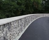 Rocwall reinforced concrete/natural stone retaining wall - on this page