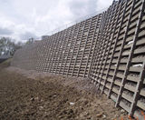 Kriblok concrete gravity retaining wall - on this page