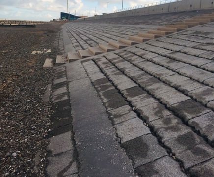 Dycel concrete revetments