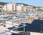 Edge protection for solar panel maintenance on a roof