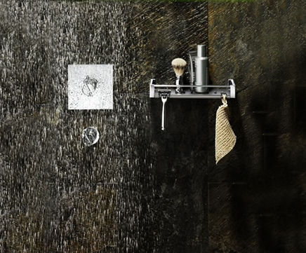 N172 contemporary corner shower basket