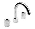 Xenon 3-hole basin mixer tap with swivel spout (V116-CP)