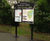 Vertically mounted metal interpretation Panels - outdoor signs 6