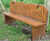 Timber Interpretation Bench - Outdoor seating with custom engraved backrest 5