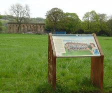 Cedar interpretation panels for National Trust house