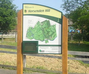 Park signage for Ealing Council
