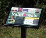 Rainforest interpretation signs for college trail - on this page