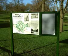 Interpretation signage - Queen's Park, Bolton