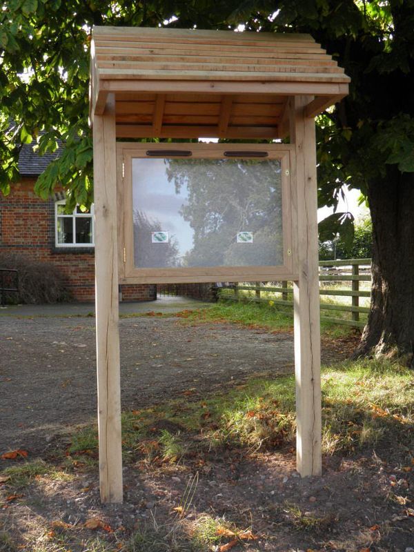 Images for Solid oak outdoor timber display cases