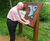 Tactile sand-blasted timber signs with graphics 0