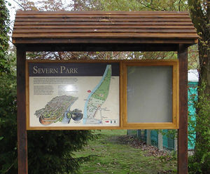 Tourist information panels for Bridgnorth