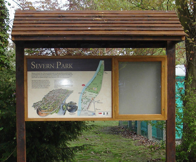 Tourist information panels for Bridgnorth