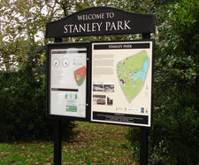 Welcome and wayfinding signage - Stanley Park