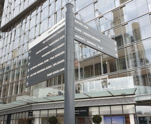 Waypoint fingerposts for Battersea Power Station