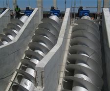 Archimedean screw pumps