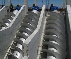 Archimedean screw pumps
