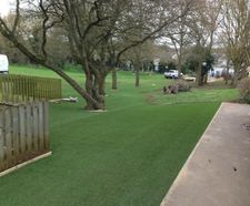 Artificial grass solves play problem