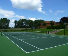 Tarmac tennis court construction
