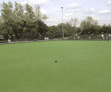 Artificial bowling green construction