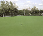 Artificial bowling green construction