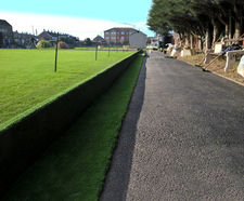Refurbished ditches and paths at Springhouse Bowls Club