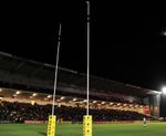 Aluminium and steel rugby posts