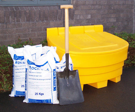 Bee hive salt and grit bins