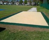 Long jump sandpit construction - on this page