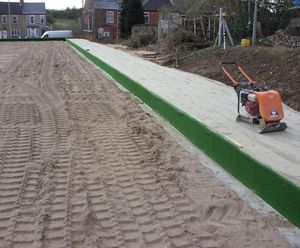 Natural bowling green construction