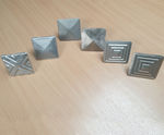Metal non-reflective pedestrian studs