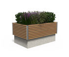 Rhinoguard 72/40 Rhinoblok - HVM planter with iroko or steel finish