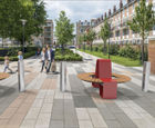 RhinoGuard® Kirkos - steel and timber hoop seat HVM certified