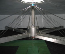 Open trough distributor