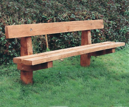 'Woodland' timber seat for rustic locations
