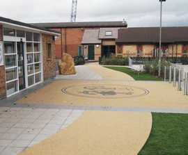 Resin bound paving for schools