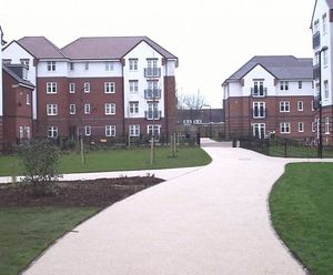 Resin bound paving for housing developments