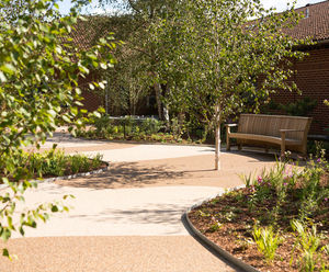 Resin bound paving for hard landscaping