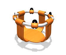 Pod seat for swings with 8mm chains (SRE480)